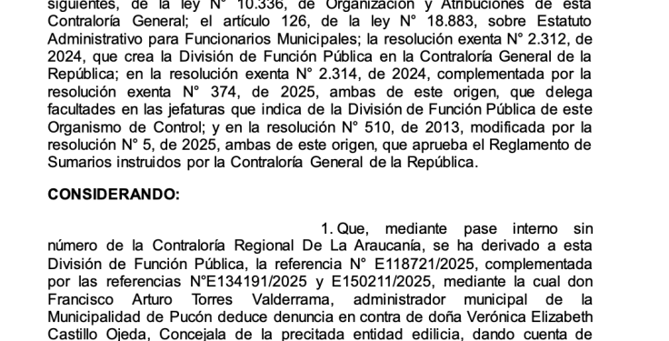 Recurso de Francisco Torres revela la denuncia del exadministrador contra la concejal Verónica Castillo bajo la Ley Karin.