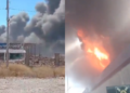 [VIDEO] Incendio afecta bodegas en San Bernardo y genera una densa nube de humo