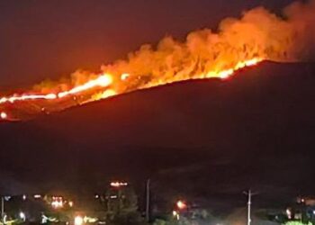 Bomberos de Colina – Lampa enfrentaron incendio forestal en plena Nochebuena.