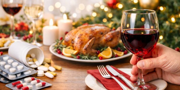 ¡Cuidado! Alertan sobre peligros serios al mezclar alcohol y medicamentos en las fiestas.