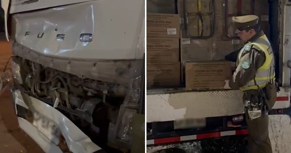 Cachan en Colina a los choros que robaron un camión en Renca.