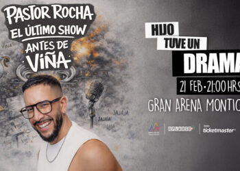Pastor Rocha regresa a la Gran Arena Monticello con un espectáculo antes del Festival de Viña 2026.