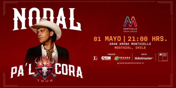Christian Nodal vuelve a la Gran Arena Monticello con su esperado «Pal Cora Tour 2026»