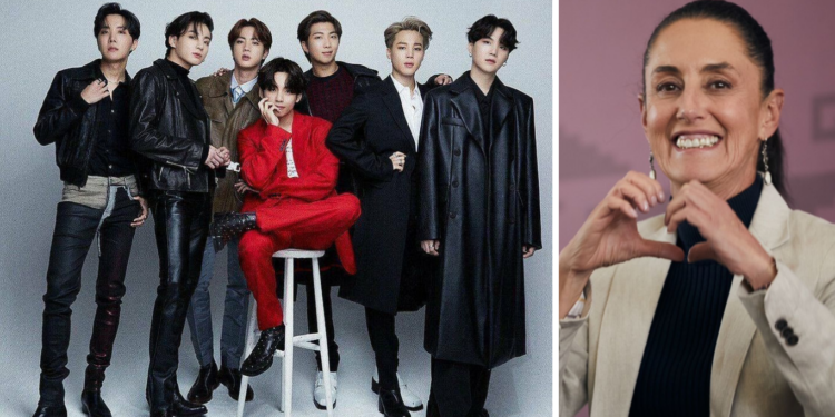Presidenta de México busca más presentaciones de BTS tras el caos en las ventas y envía una nota diplomática a Corea del Sur.