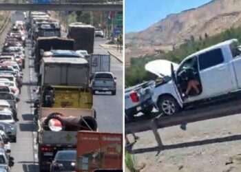 [COLINA] Accidente en la Ruta 5 Norte provoca un taco gigante hacia el norte.