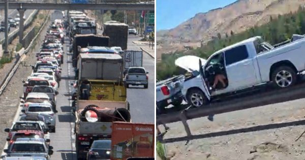[COLINA] Accidente en la Ruta 5 Norte provoca un taco gigante hacia el norte.
