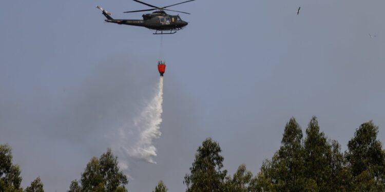 La aparición de drones llevó a suspender durante más de una hora el combate aéreo contra el incendio forestal en Quillón.