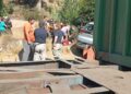 Tres personas fueron heridas en la colisión entre un vehículo y un tren de carga en La Cruz.