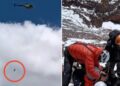 Rescatan a un andinista en el cerro Aconcagua en un operativo aéreo.