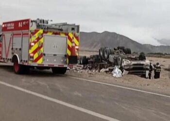 Accidente de camión en la Ruta 5 causa la muerte de un conductor.