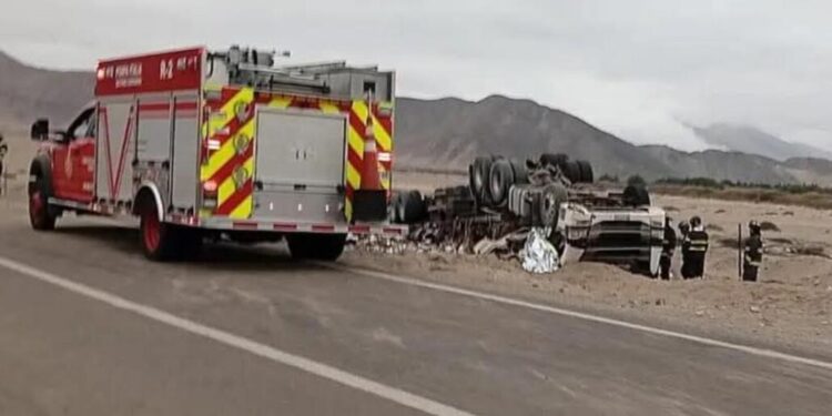 Accidente de camión en la Ruta 5 causa la muerte de un conductor.
