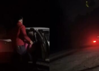 Conocido minimarket en el norte de Los Ángeles fue víctima de un violento robo.