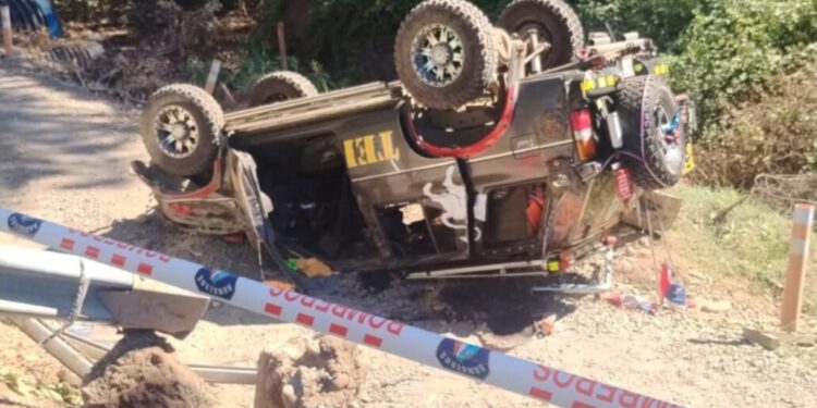 Volcadura de alta energía causa la muerte de un conductor en San Ignacio.