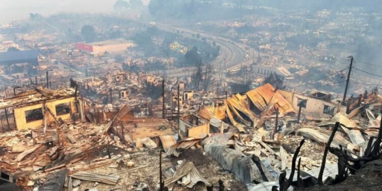 Hasta ahora, los incendios forestales en el Biobío han causado 15 muertes.