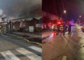 Bombero de Mulchén resulta lesionado tras una explosión mientras luchaba contra un incendio en el centro de Laja.