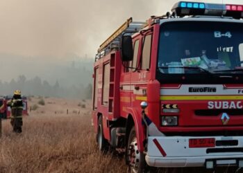 Bomberos agredidos mientras luchaban contra un incendio forestal en Angol: Presidente Boric rechazó la situación.