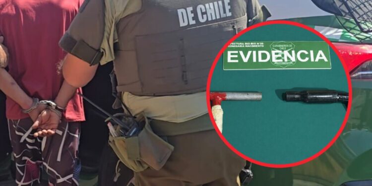 Detienen a individuos que viajaban en un vehículo con armas de fuego en Nacimiento.