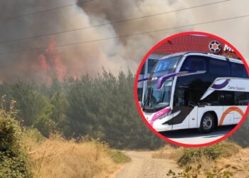 ¿Eres bombero? Compañía de buses otorga pasajes gratuitos en Biobío, Ñuble y La Araucanía durante el estado de emergencia.