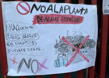 San Bernardo: vecinos de El Cerrillo de Nos y Valle Nevado están en contra de la planta de tratamiento de aguas servidas.