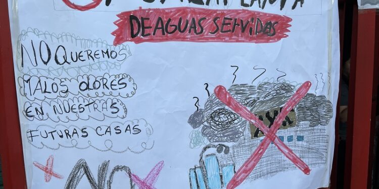 San Bernardo: vecinos de El Cerrillo de Nos y Valle Nevado están en contra de la planta de tratamiento de aguas servidas.