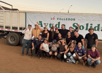 Camión solidario de Lo Valledor, Consorcio Santa Marta y Fundación REALIM reparte más de 10 toneladas de ayuda en Biobío.