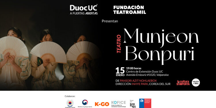 Aclamado musical coreano «Munjeon Bonpuri» se presenta gratis en Duoc UC Valparaíso.