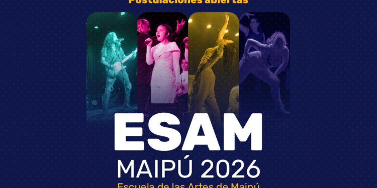 ESAM abre las postulaciones para 2026 y ofrece formación artística gratuita para niños, jóvenes y adultos en Maipú.