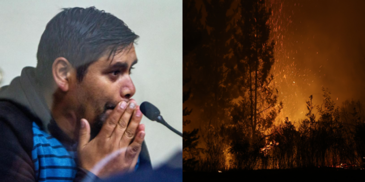 Imputado por incendio forestal en Concepción no sabía que la cocina a leña que utilizaba tenía fallas.