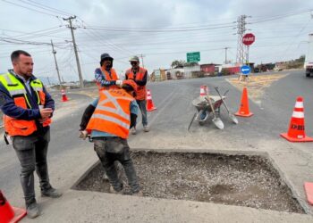 Comienzan las obras para un cruce semaforizado en la Ruta H-30 con Avenida Lourdes.