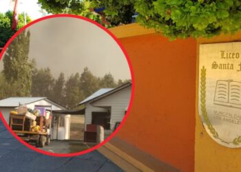 Activan el Liceo de Santa Fe como refugio por el incendio forestal en Los Ángeles: «Es probable que hoy muchas personas pierdan sus viviendas en buen estado.»