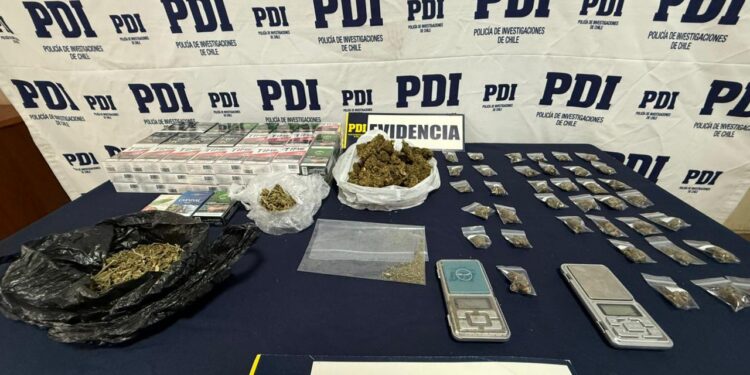 PDI desmantela centros de microtráfico y arresta a cinco sospechosos en Cauquenes.