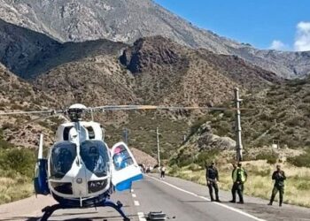 Accidente de chilenos en Mendoza: muere vecino de Colina tras ser rescatado en helicoptero.