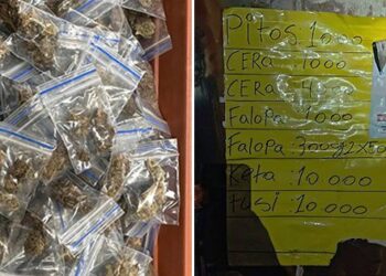 «Minimarket» de drogas con listado de precios en la entrada siguió funcionando a pesar del operativo policial.