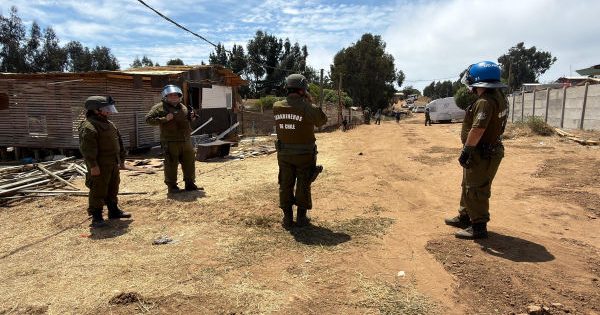 Vuelven con el desalojo de la megatoma en San Antonio: intervenciones en cuatro sectores.