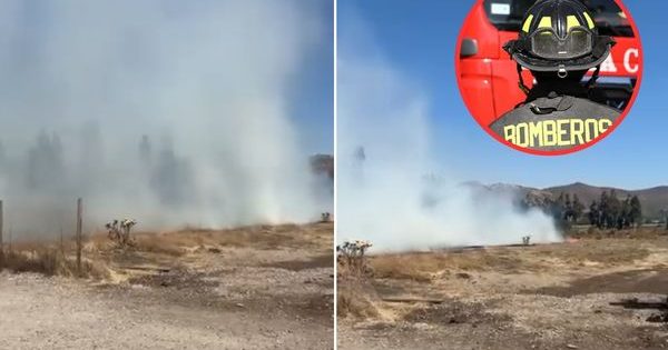 Emergencia por incendio en pastizales activa a Bomberos en Chicureo.