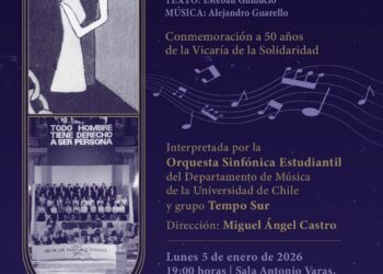 Universidad de Chile celebra los 50 años de la Vicaría de la Solidaridad con una histórica Cantata por los Derechos Humanos.