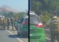 [VIDEO] Persecución de carabineros termina en choque y tres aprehendidos en el cruce de Chicureo.