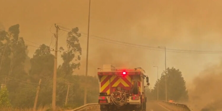 El presidente Boric se traslada a Concepción debido a los incendios forestales y cancela actividades oficiales.