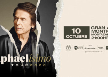 Raphael regresa a Chile con “Raphaelísimo” y confirma su concierto en el Gran Arena Monticello para octubre de 2026.