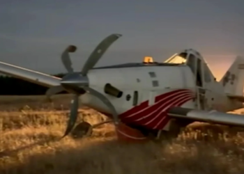 Aeronave de combate contra incendios se desplomó en Cauquenes.