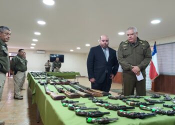 Carabineros confiscó alrededor de 1.500 armas en la región de La Araucanía en 2025.
