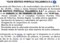 Convocatoria a Junta General Ordinaria de Accionistas del “Club Náutico Puntilla Villarrica S.A.”