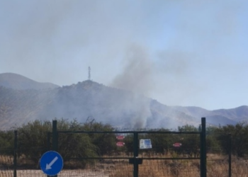 Declaran Alerta Roja en Pudahuel por incendio forestal cerca de poblaciones.