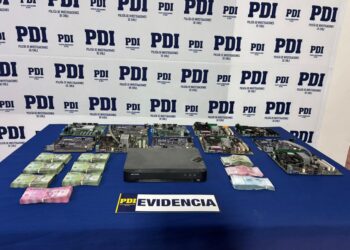 PDI desmantela una casa de apuestas ilegal en Curicó.