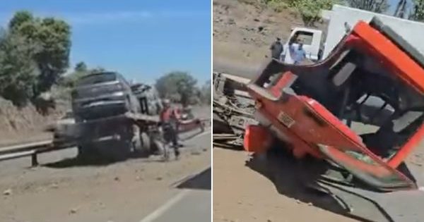 Accidente en la autopista Los Libertadores provoca taco en Colina.