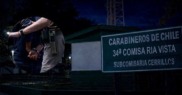 Detenido le quitó el arma a un carabinero y disparó en la comisaría de Cerrillos.