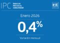 IPC de enero de 2026 aumenta un 0,4% y llega a un 2,8% en el último año, informa el INE.