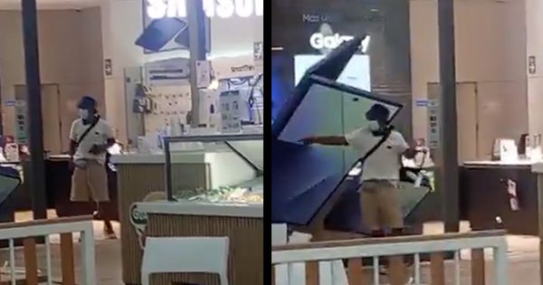 [VIDEO] Delincuentes con armas asaltan Mall Plaza Sur en San Bernardo.
